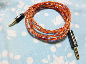 PM-3 T60RP HiFiMAN DEVA オーグライン +pt 撚り線 α 7N OCC 八芯 ブレイド編 4.4mm5極 130cm 銅 PENTACONN OFC ディックス SMB-01L