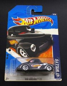 ★未開封 HOT WHEELS '41 WILLYS ウィリス 黒 RACE TEAM 2011★366 新品 HW RACING レース チーム 11 ホットウィール ミニカー モデルカー