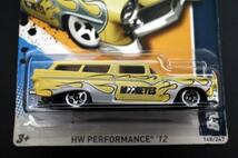 ★未開封 HOT WHEELS 8 CRATE MOONEYES ムーンアイズ★371 USカード イエロー 1956 FORD RANCHWAGON ホットウィール 2012 HW PERFORMANCE_画像2