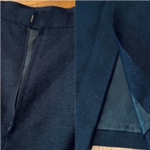 【LIBERTE】 フォーマル　スーツ　Size/13AR　紺色　ロングスカート　卒業式・入学式　七五三　コサージュ付き_画像9