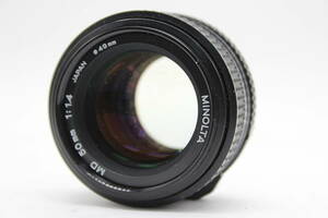 【訳あり品】 ミノルタ Minolta MD 50mm F1.4 レンズ s3216