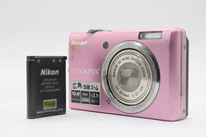 【返品保証】 ニコン Nikon Coolpix S570 ピンク Nikkor 5x Wide バッテリー付き コンパクトデジタルカメラ s3395