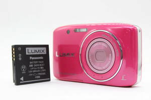 【返品保証】 パナソニック Panasonic Lumix DMC-S2 ピンク 4x バッテリー付き コンパクトデジタルカメラ s3412