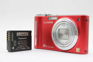 【美品 返品保証】 パナソニック Panasonic Lumix DMC-ZX1 レッド 8x バッテリー付き コンパクトデジタルカメラ s3413