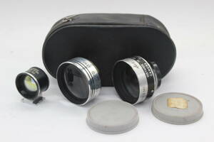 [ goods with special circumstances ] SUN AUX Wide-Angle Model B Telephoto Model C Petri Tele-Wide Finder case attaching finder lens s3572