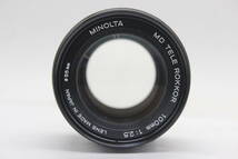 【訳あり品】 ミノルタ Minolta MD TELE ROKKOR 100mm F2.5 レンズ s4067_画像3