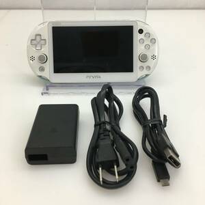 No.0591 ★1円～【PS VITA】PlayStation VITA本体 PCH2000 Wi-Fiモデル ライトブルー/ホワイト + 充電器/16GBメモカ 動作確認済 中古品