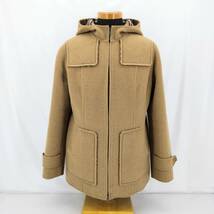 No.1022【BURBERRY LONDON】 バーバリーロンドン カシミヤコート ジップアップ キャメル サイズ44 中古品_画像1