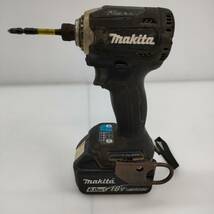 No.1347★1円～【Makita】マキタ 充電式インパクトドライバー 18V バッテリー付き TD171D ジャンク品_画像1