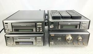 1104F【中古/通電OK】DENON デノン コンポセット ▲カセットテープデッキ/レコーダー/アンプ/DRR-7.5E/DCD-7.5E/PMA-9.5/DMD-7.5E/人気