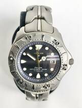 1121B【中古】CITIZEN Eco-Drive シチズン プロマスター エコドライブ 腕時計 7877-H01911 TA 製番860003 ▲AIR DIVERS 200M/PROMASTER_画像5