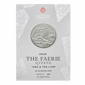 [ written guarantee * card attaching ] 2024 year ( new goods ) cent he Rena [... woman .*una. lion ] original silver 1 ounce silver coin 