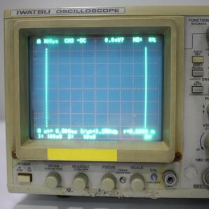 KKB84【通電OK現状品】 岩通 IWATSU SS-7810 100MHz アナログオシロスコープの画像3