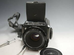 ◆ZENZA BRONICA【S2】中判カメラ NIKKOR-P.C 1:2.8 f=75mm 現状・ジャンク品 ゼンザ ブロニカ