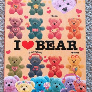 ベア くま メモ帳 メモ ノート 文房具 キャラ カラフル かわいい 可愛い グッズ 平成レトロ 平成 レトロ