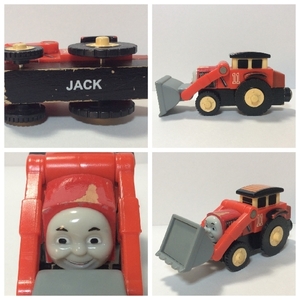 送料220円～ ※ジャンク品 ダメージ多いです 可動します JACK ジャック きかんしゃトーマス 木製 木製レール木製トーマス