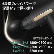 訳ありB級品◆強力振動 　振動マシン　電動マッサージガン 電動 マッサージ器 自宅マッサージ セルフケア###訳小野振マシン08T10ラコ無###_画像6