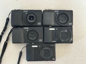 RICOH GR DIGITAL 5.9mm 1:2.4 カメラ 三個RICOH CX2 RICOH R8まとめ五個ジャンク品【A91】
