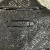 1円/未使用級◆現行品 コーチ COACH レザージャケット ライダースジャケット シングル 黒 ブラック 牛革 カウレザー メンズ S~M ブルゾン_画像6