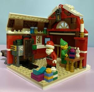 レゴ　LEGO 40565 サンタの工房　ミニフィグ２個（サンタクロースとエルフ）解体済み