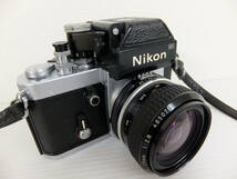 B1199 Nikon F2 フォトミックファインダー DP-1 レンズ NIKKOR 28mm F2.8 ニコン 一眼レフカメラ 現状_画像1