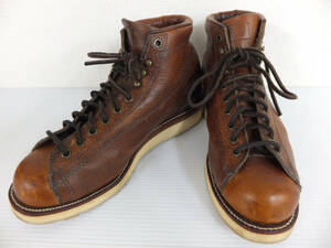 A582 チペワ 91074 タバコブラウン ワークブーツ Vibramソール サイズ8EE CHIPPEWA TOBACCO WARLOCK LACE TO TOE モンキーブーツ