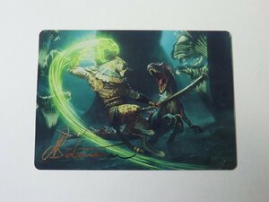 MTG 美品 【鉤爪の激戦（72/81）】 （箔押しサイン入りアートカード） イクサラン：失われし洞窟 LCI 日 1枚迄