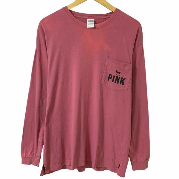 Victoria’s Secret PINK ヴィクトリアシークレット 長袖 Tシャツ トップス ピンク ブランド