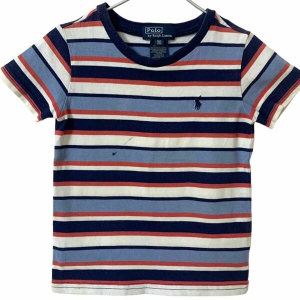 Polo By Ralph Lauren ポロバイラルフローレン ボーダー 半袖 Tシャツ トップス 子供服 ベビー服 ブランド 90サイズ