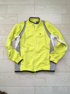 フィッシャー　Fisherジャケット、ジャージタイプ　男性エクスラージOサイズ、Lの方にも。黄色地に黒白グレー送料クリックポスト185円
