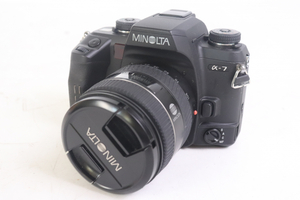 【ト足】 MINOLTA ミノルタ 一眼レフ α-7 レンズ 62mm 24-105mm 1:3.5 カメラ フィルムカメラ CBZ01CTT05