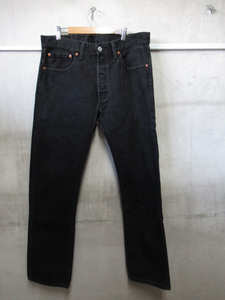 USED Levi's リーバイス 501 W32/L32 インチ デニム メキシコ製 ブラック 管理5R1121O-S1