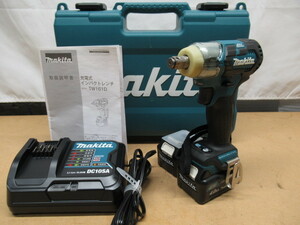 美品 makita マキタ 充電式インパクトレンチ TW161DSMX 充電器 バッテリー 2個 ケース付き 管理5Y1016I-A08