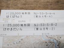 国土地理院 1：25000 地形図 地図 (白河/日光/盛岡/弘前/新潟/高田/富士/福島/甲府/仙台/高山/新庄)46枚 管理5I1024M-A9_画像8