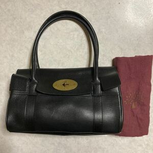 難あり【Mulberry】マルベリー　ベイズウォーター ハンドバッグ ブラック系