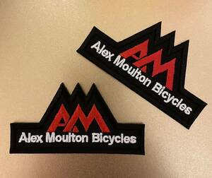 Alex Moulton Bicycles AMワッペン　 2枚セット　 送料無料