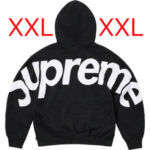 XXL 新品 Supreme Big Logo Jacquard Hooded Sweatshirt Black シュプリーム ビッグ ロゴ ジャガード フーディー パーカー