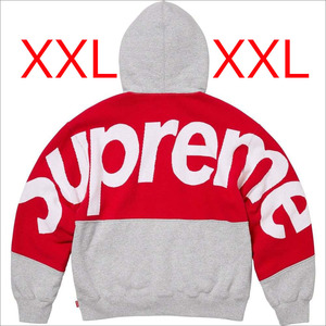 XXL 新品 Supreme Big Logo Jacquard Hooded Sweatshirt Heather Grey　シュプリーム ビッグ ロゴ ジャガード フーディー パーカー