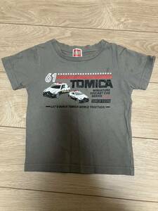 トミカ　TOMICA Tシャツ グレー プリント 子供 子ども 90 cm 半袖 ベビー キッズ パトカー