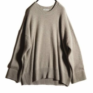 J8982f71　▼EVERYDAY I LIKE. ドゥーズィエムクラス▼　20AW Cashmere Oversized プルオーバーニット ベージュ / カシミヤニット 秋冬