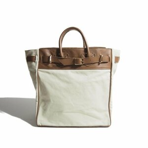 M3792z3 VYOUNG&OLSEN Young &orusen× framework V 20SS special order canvas belt attaching bag beige Brown / tote bag 