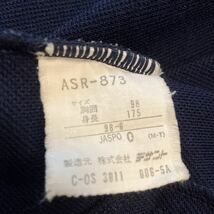 adidas アディダス デサント社 トレフォイルロゴ トラックジャケット ジャージ 紺 青 ASR-873 日本製 (230528)_画像6