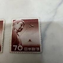 2枚セット 1953年 大仏航空 70円 未使用_画像3