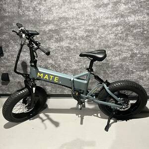 美品 MATE X 250 Jet Grey メイトバイク MATE BIKE 電動アシストバイク 折り畳み 走行距離129km BAK 2900