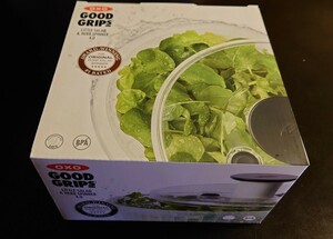 【OXO】サラダスピナー　小　クリア　 野菜水切り器【オクソー】リトルサラダ＆ハーブスピナー　未使用未開封