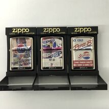 【1円スタート】 未使用 Zippo ジッポー PEPSI　ペプシ　プレート３点セット　オイルライター 【IK-00517】_画像1