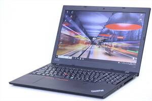 【1円～】バッテリー良好！Office2021搭載！Corei7搭載パワフルPC！ThinkPad L580 Core i7-8550U メモリ8G SSD256G 15.6FHD Win10リカバリ