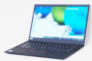 【1円～】新品SSD換装！i7搭載贅沢爆速スペック！薄型軽量！ThinkPad X1 Carbon 6th Gen i7-8550U 16G NVMe512G Win10 指紋認証