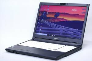 【1円～】Corei7+Office2021搭載即戦力快速PC！LIFEBOOK A748/S i7-8650U メモリ8GB HDD500GB 15.6TFT 無線LAN Win10 2018年モデル