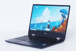 【1円～】薄型軽量コンパクトPC NEC VersaPro UltraLite Type-VH VJT12/H-1 i5-7Y54 RAM8GB SSD256GB 12.5型FHD 2018年6月製